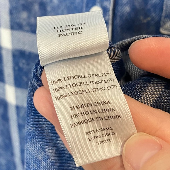 Rails Hunter Pacific Blue Plaid Button Down - Picture 9 of 10